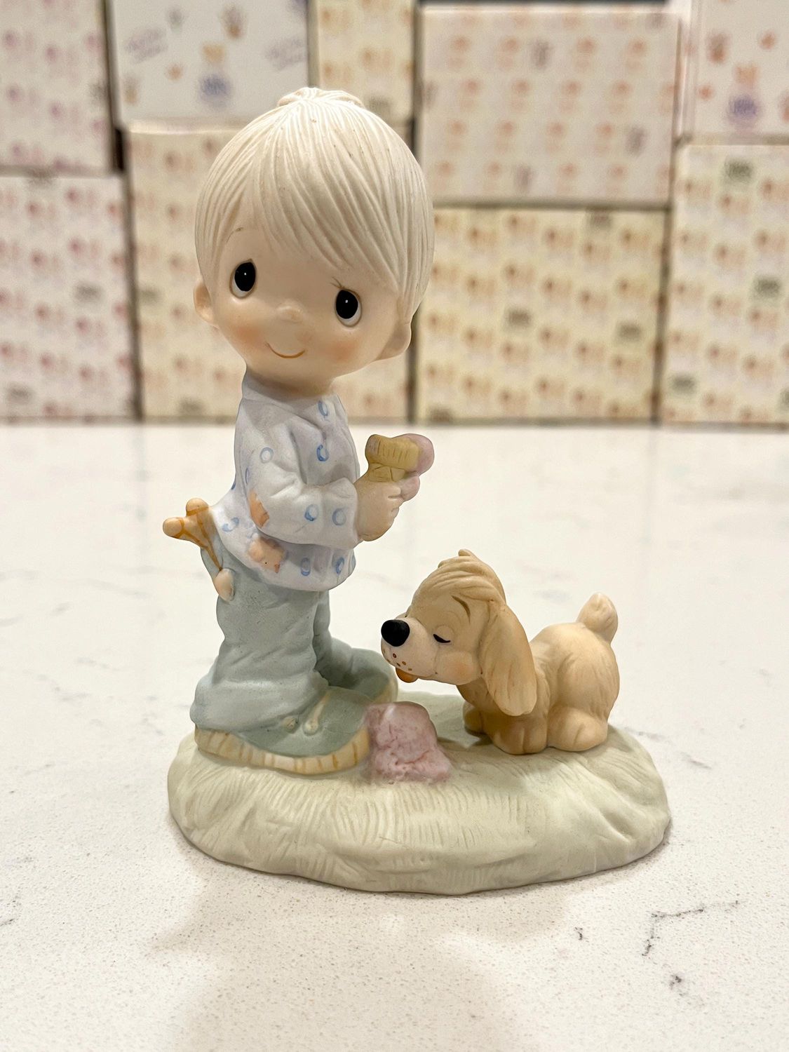 Precious Moments Praise the Lord Anyhow #E1374B Original 21 Figure **Signed**