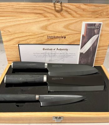 Kamikoto Kuro 3pc Black Finish Knife Set Kamikoto Kuro 3pc Black Finish Knife Set