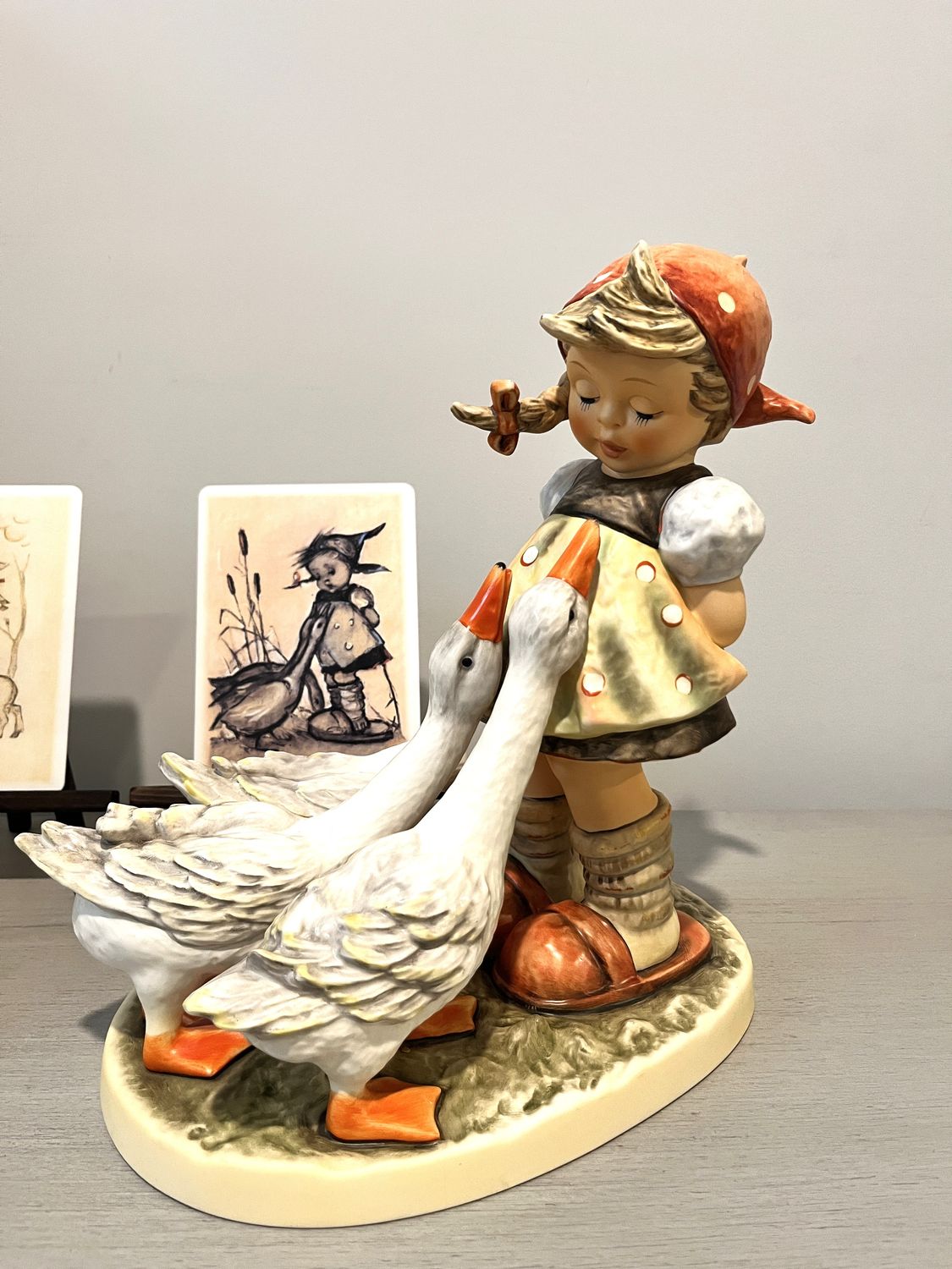 Hummel 2007 12.5&quot; Goose Girl Limited Edition #47/III TMK 8 Complete in Box