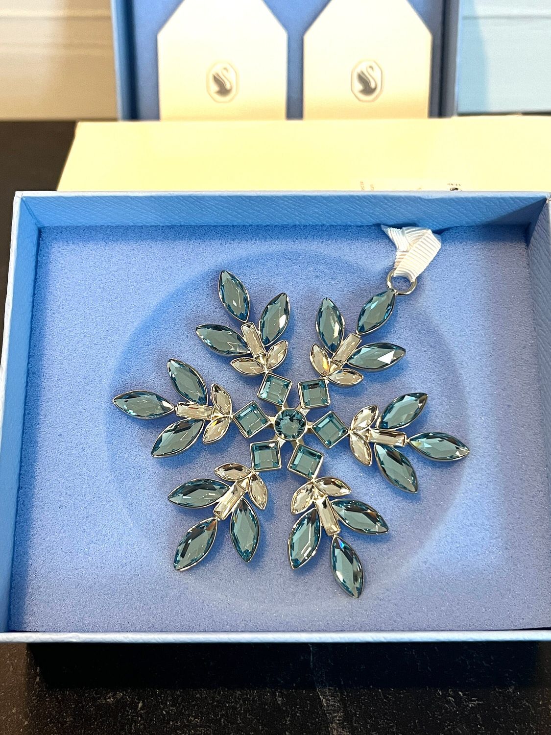 Swarovski NYC Exclusive Gema Ornament #5681007 Limited Edition **Set of 2**