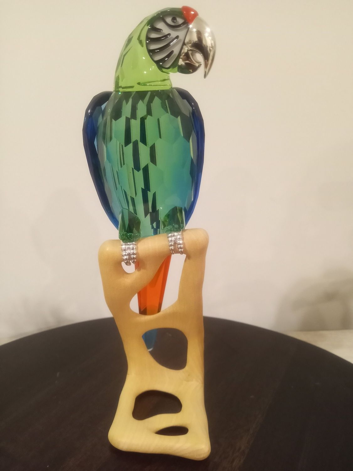 Swarovski Macaw-Chrome Green Paradise Birds #685824 Swarovski Macaw-Chrome Green Paradise Birds #685824