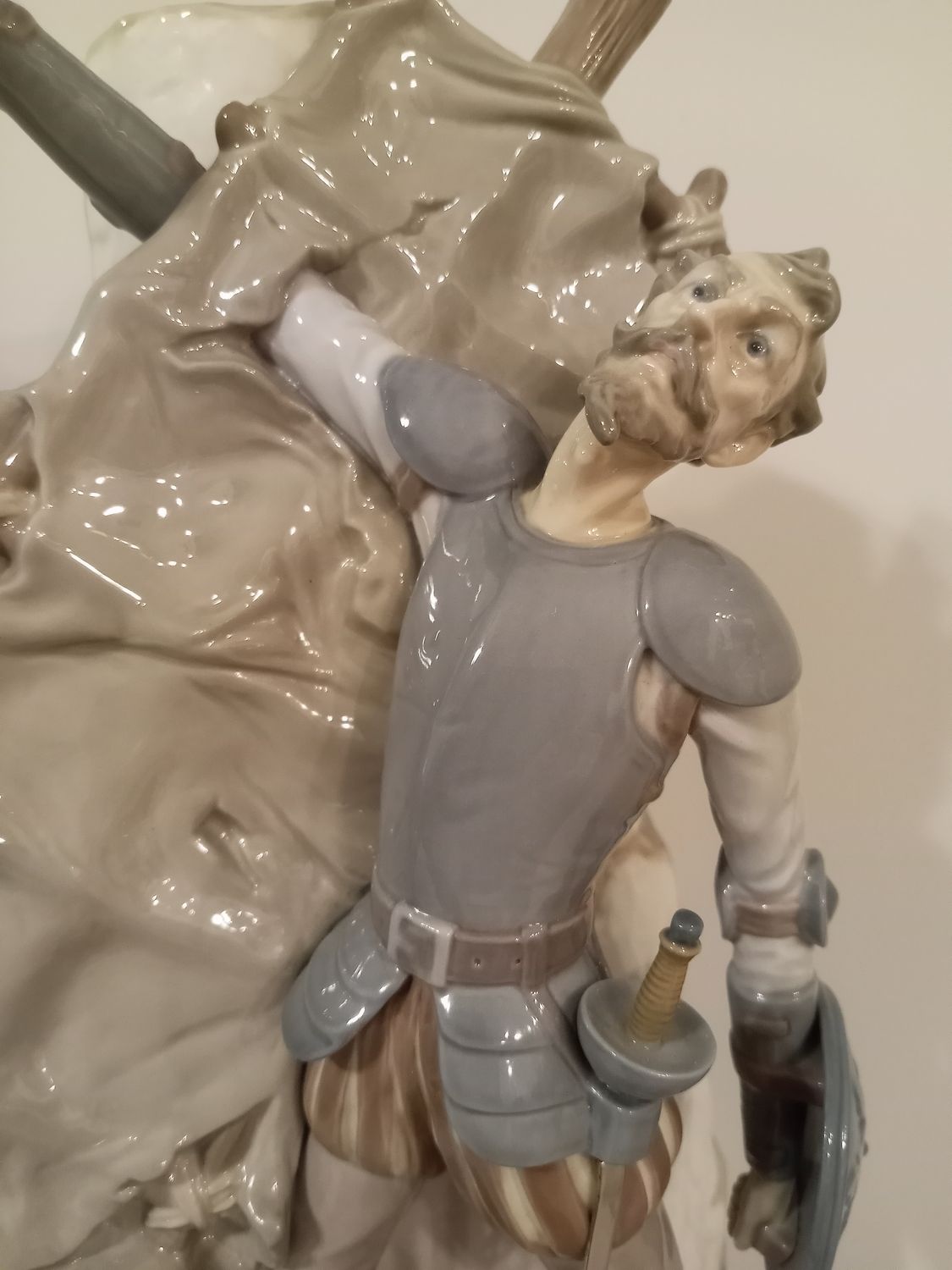 Lladro Don Quixote and the Windmill
