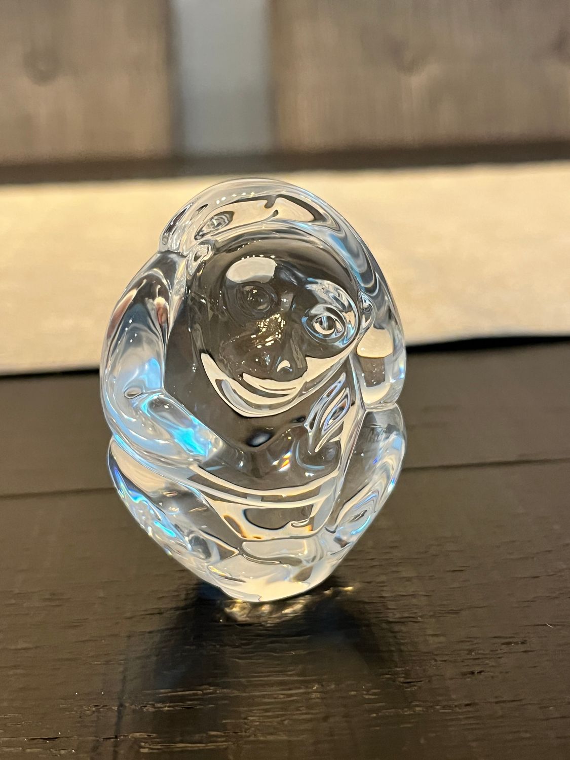 Steuben Crystal Monkey Zodiac Handcooler