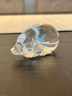 Steuben Crystal Pig Zodiac
