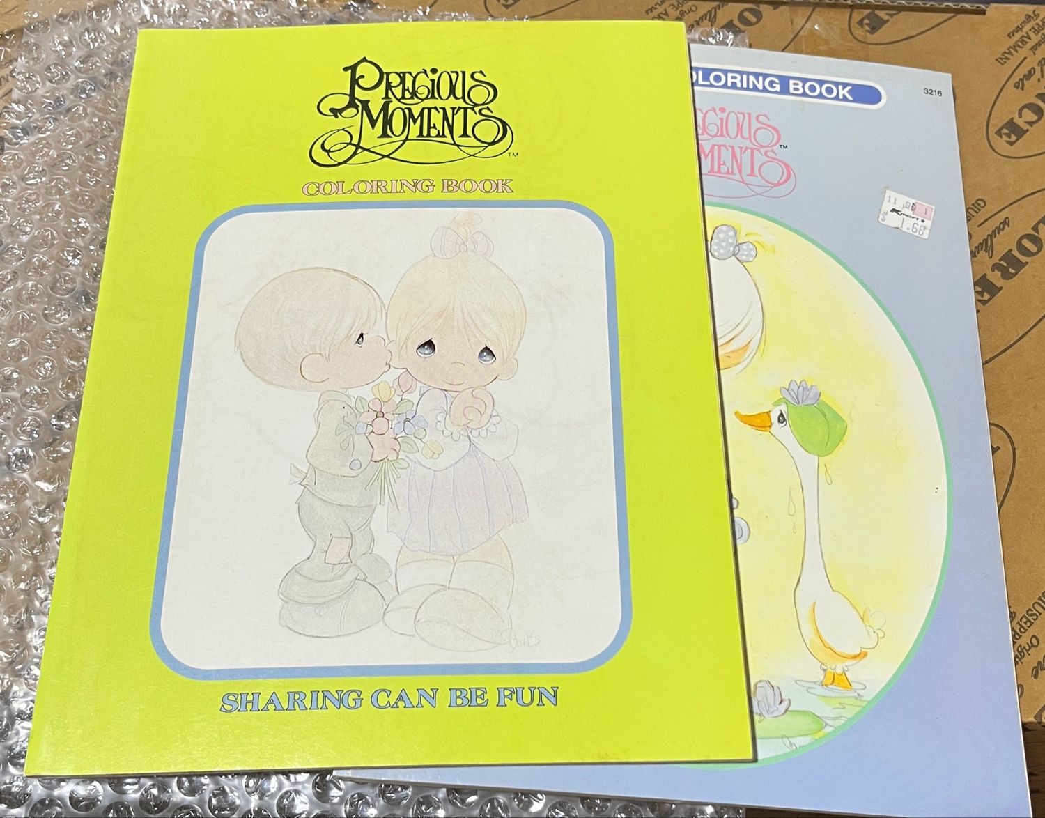 Precious Moments Vintage Coloring Books Set of 2