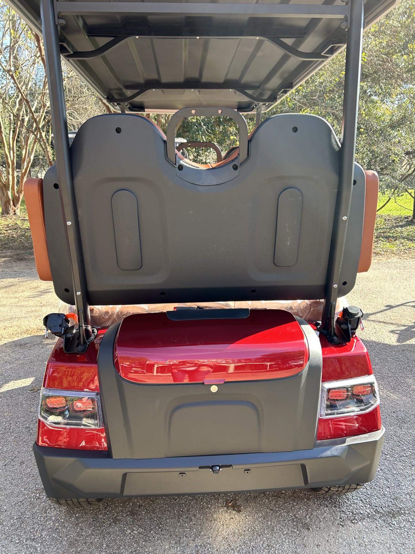 **SOLD** 2025 ADVANCED EV HORIZON 4F - METALLIC RED / BROWN SEATS