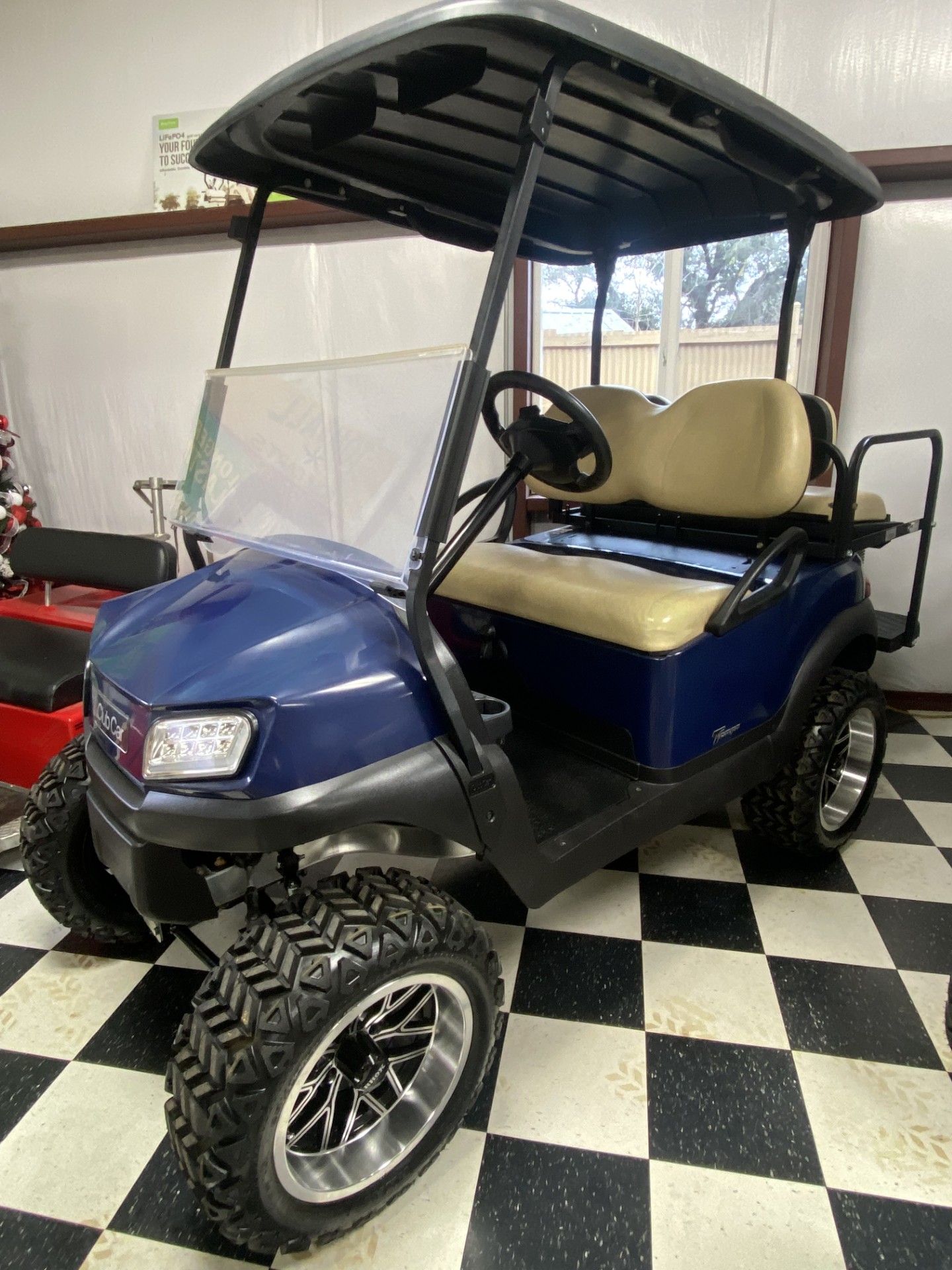 OL' BLUE READY TO ROLL!! GAS CART!!!