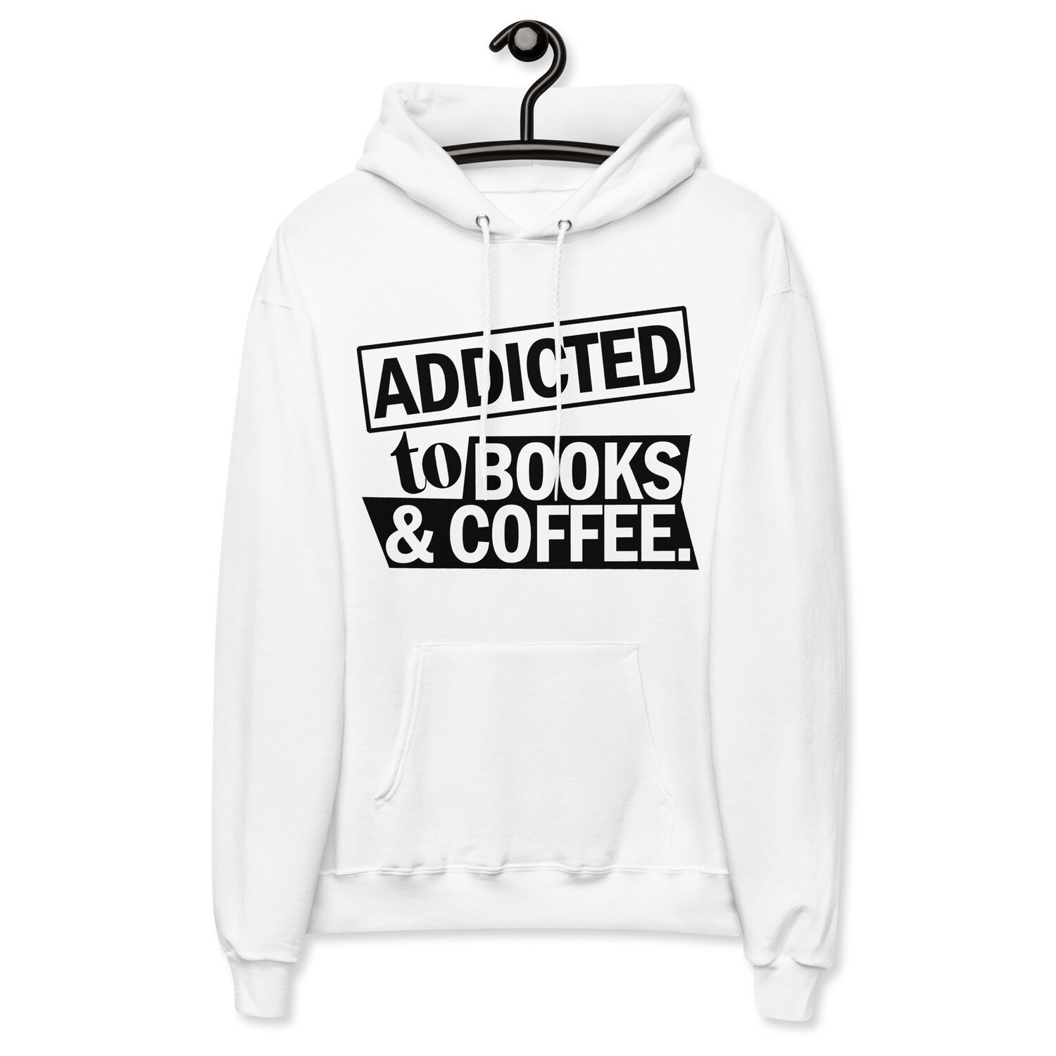 Addicted to Books & Coffee Unisex fleece hoodie
