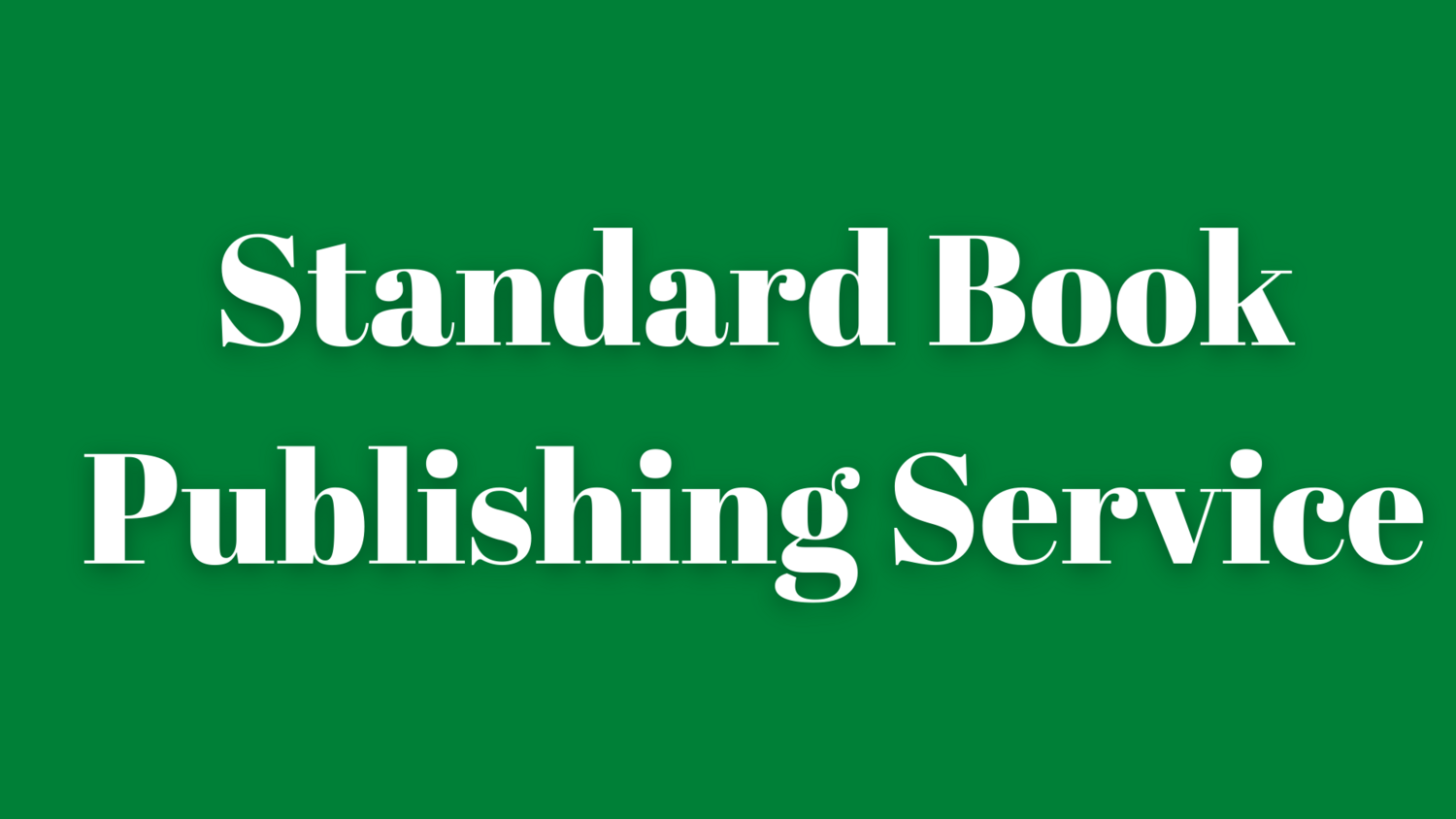 Standard Book Publishing Services