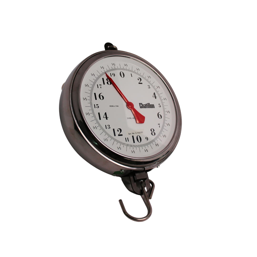 Chatillon Century Series Mechanical Hanging Scale: 60lbs