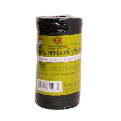 Black and Tarred Nylon Braided Twine #18