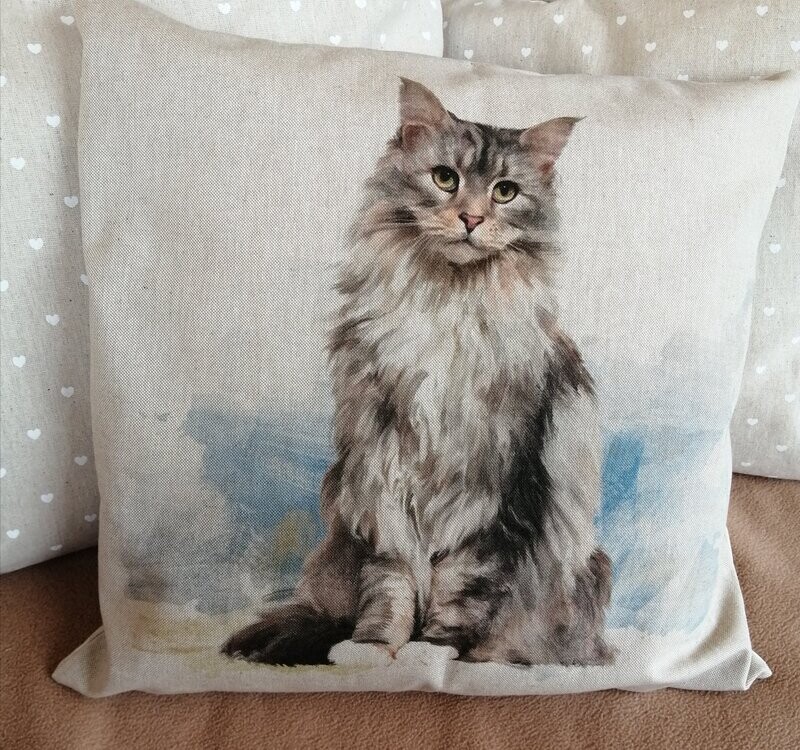 Cushion cover - Cat panel design