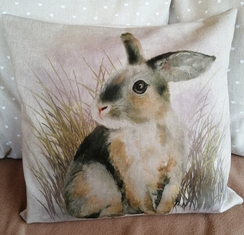 Cushion Cover - Rabbit panel print