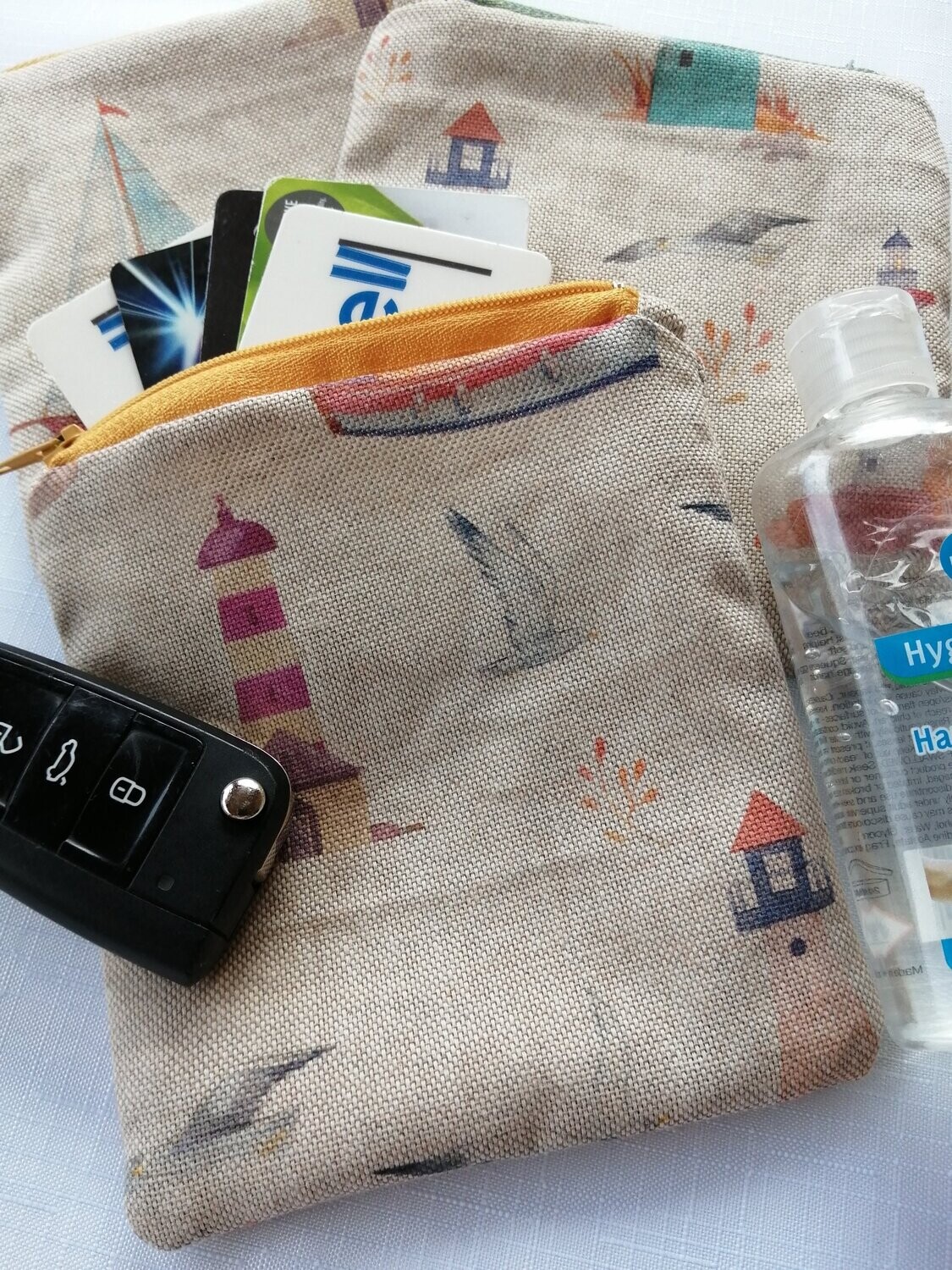 Zipped pouch, small - At the Seaside