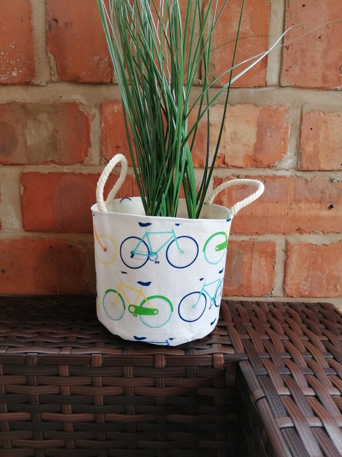 Small basket - Bicycles print