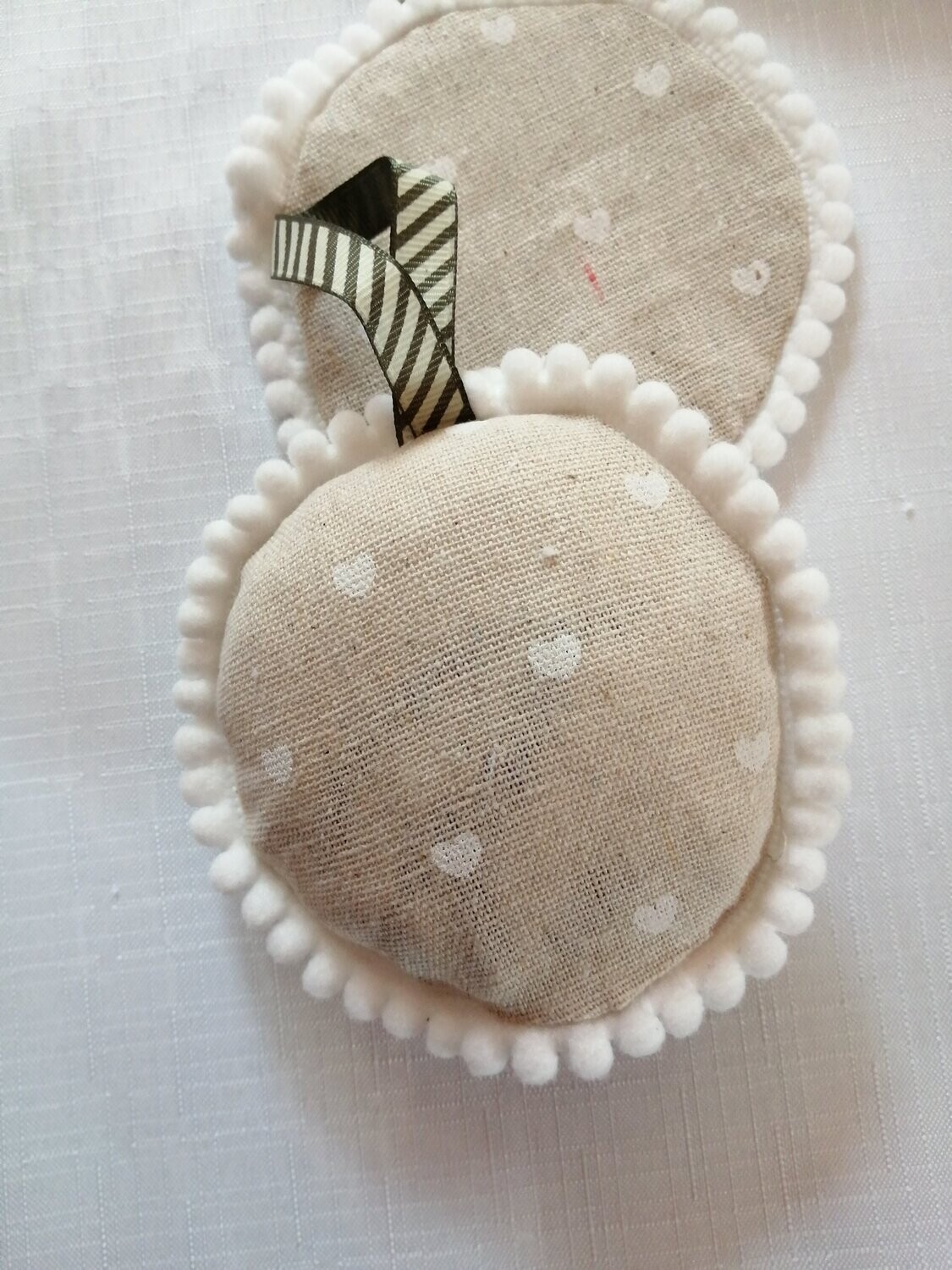 Lavender Pouch - White Hearts