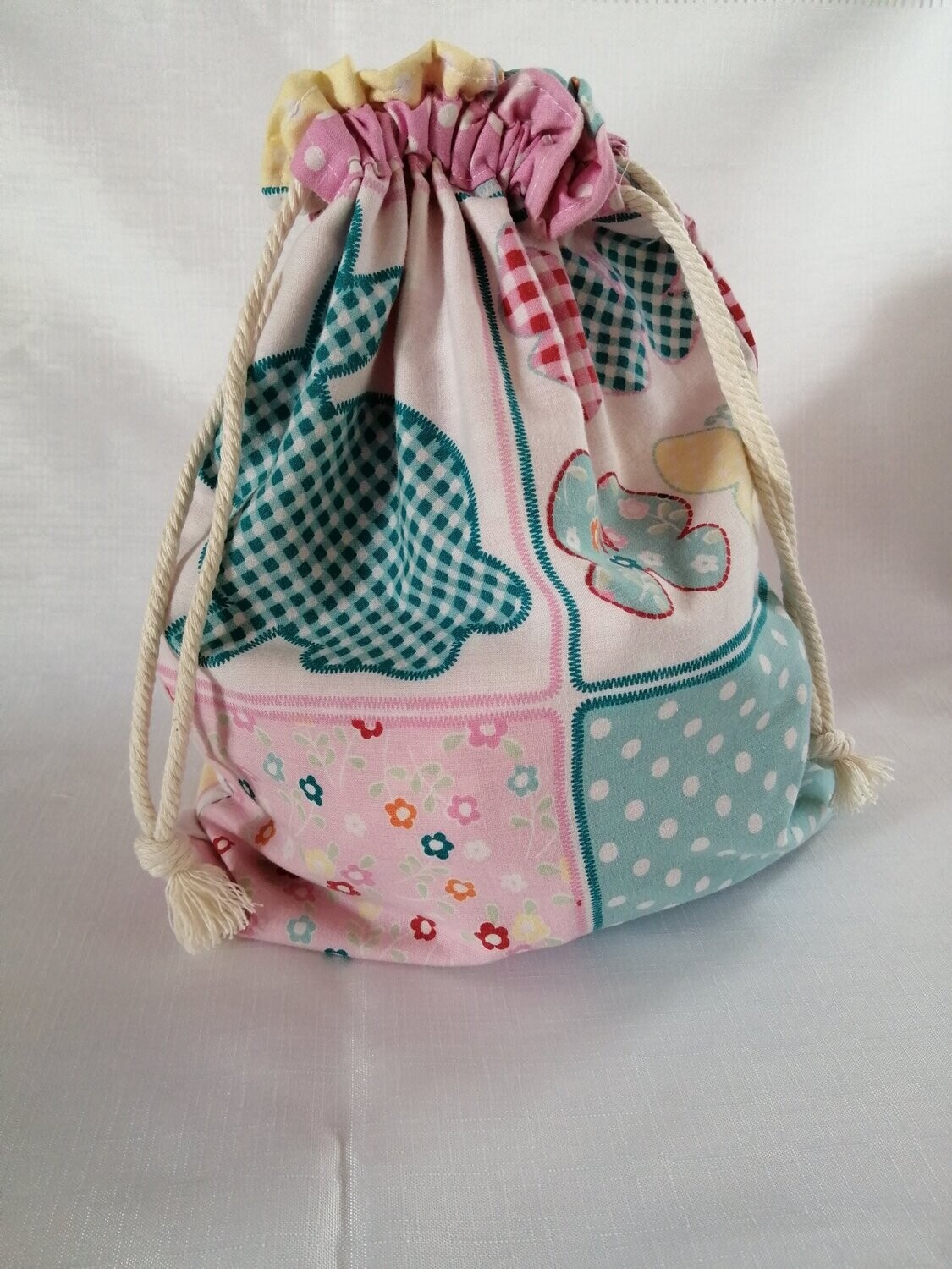 Drawstring Bag - Recycled Nursery Fabric