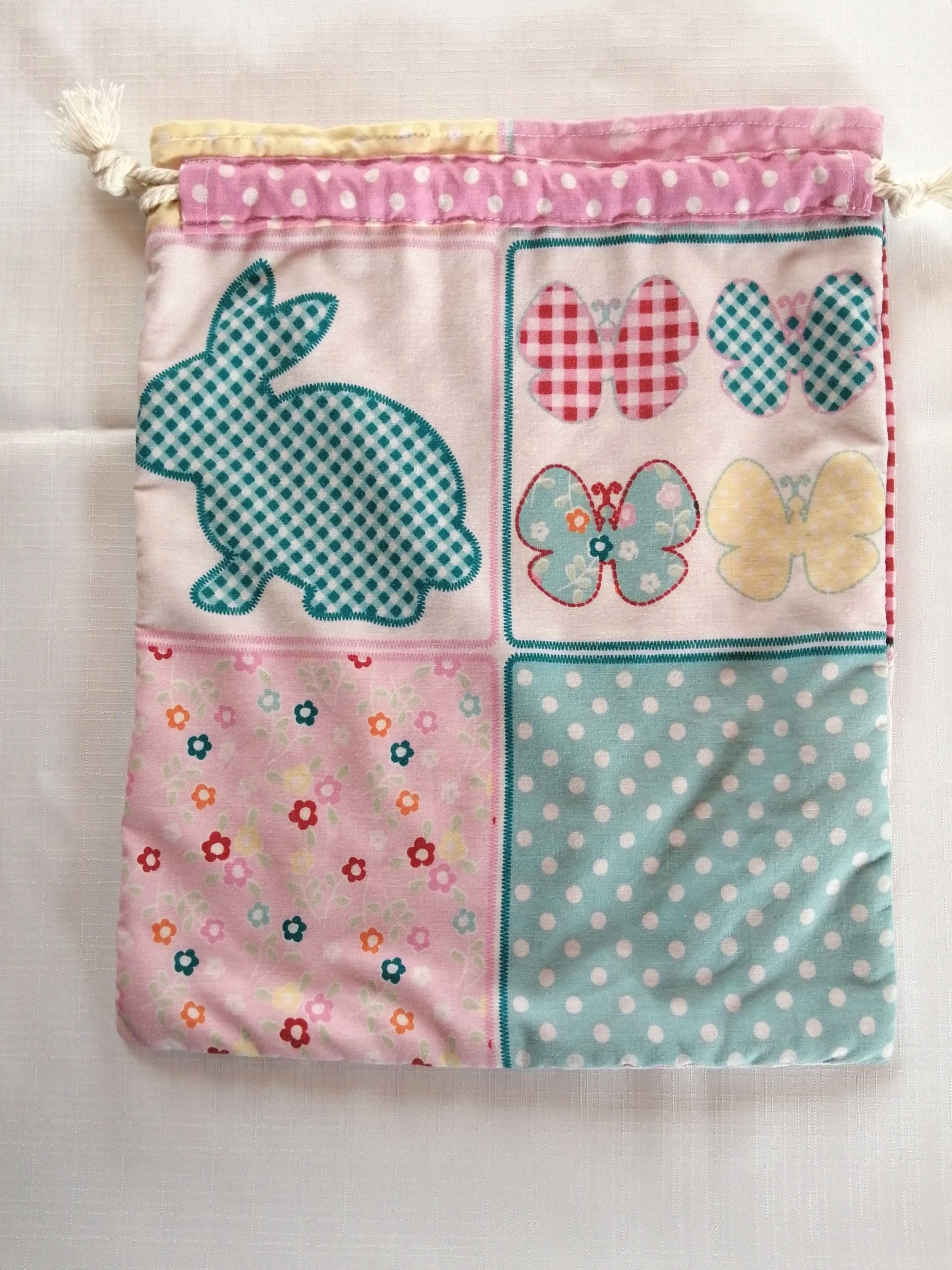 Drawstring Bag - Recycled Nursery Fabric