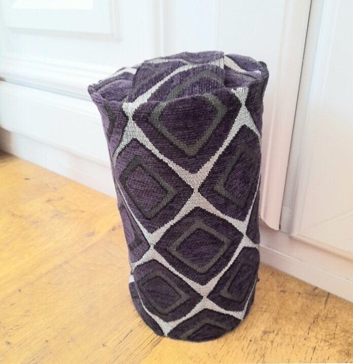 Door stop - UNFILLED - purple, black and silver