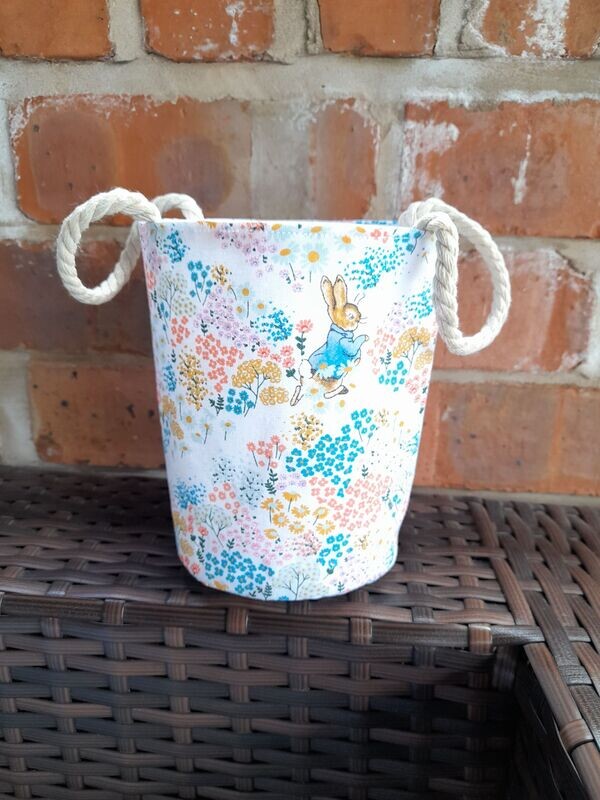 Small Basket  - Peter Rabbit with flowers