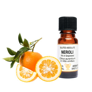 Neroli - Citrus Aurantium - 5% in Grapeseed. 10 ml Diluted Absolute Neroli - Citrus Aurantium - 5% in Grapeseed. 10 ml Diluted Absolute