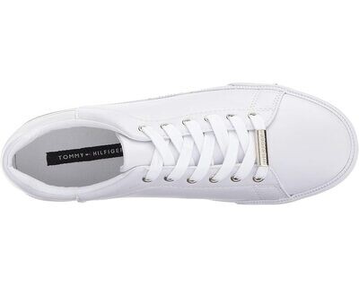 Zapatos Tommy Hilfiger® Para Mujer Blancos con textura dorada y plateada