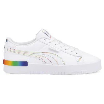 Zapatos PUMA® Para Mujer Jada Rainbow Blanco con colores arcoiris