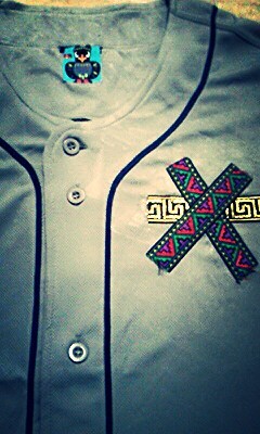 Grey baseball jersey