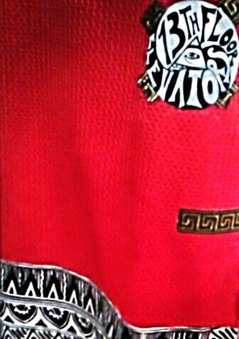 Red mesh tantop