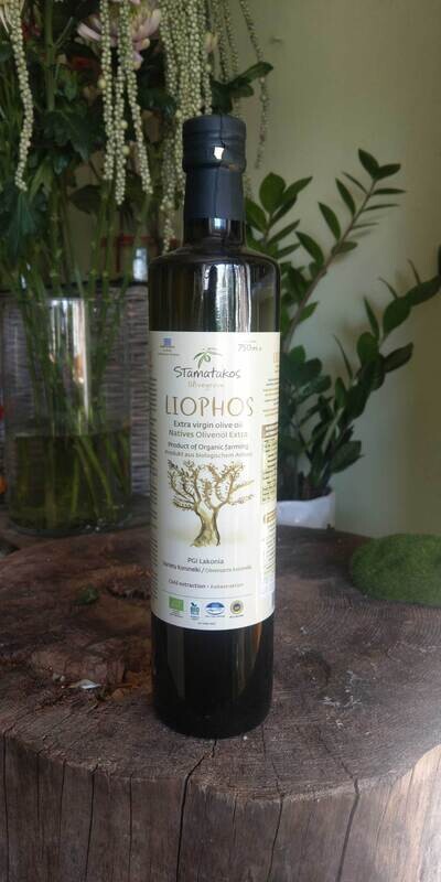 Stamatakos Liophos Bio-Olivenöl nativ extra 750ml, 2024/25 Stamatakos Liophos Bio-Olivenöl nativ extra 750ml, 2024/25