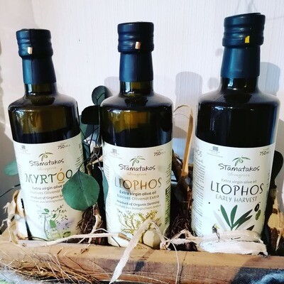 Stamatakos biologische Olivenöle native extra