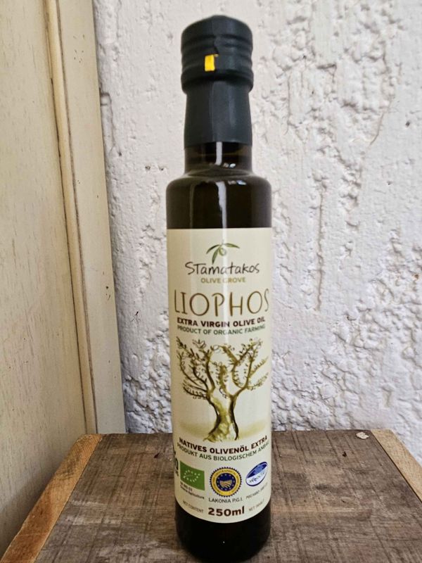 Stamatakos Liophos Bio-Olivenöl nativ extra 250ml, 2023/24 Stamatakos Liophos Bio-Olivenöl nativ extra 250ml, 2023/24