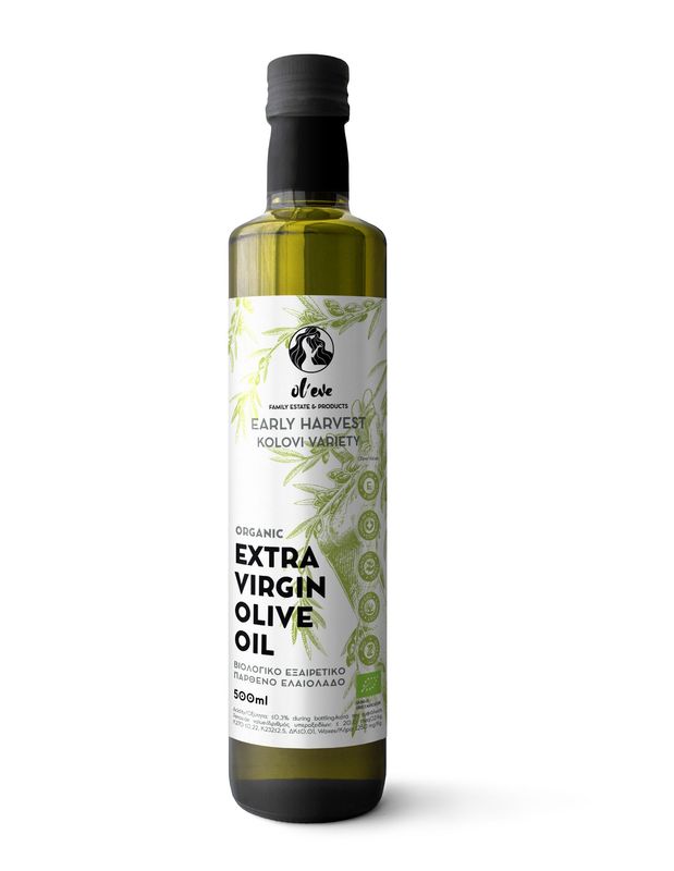 Ol'eve Frühe Ernte Kolovi Bio-Olivenöl nativ extra 500ml, 2024 Ol'eve Frühe Ernte Kolovi Bio-Olivenöl nativ extra 500ml, 2024