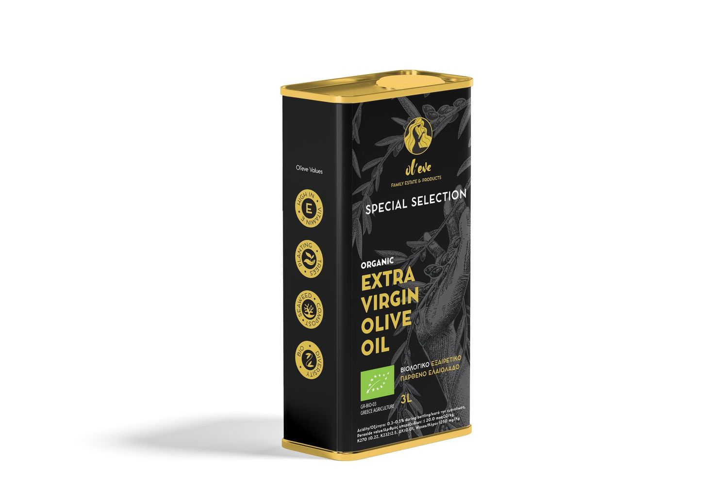 Ol'eve Special Selection Bio-Olivenöl nativ extra 3L, 2024