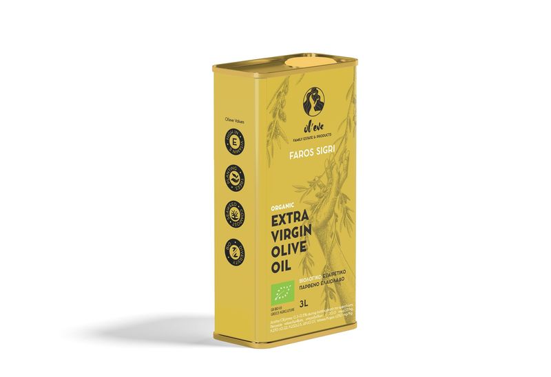 Ol'eve Faros Sigri Bio-Olivenöl nativ extra 3L, 2024