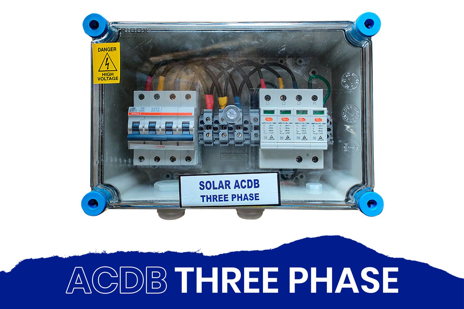 ACDB  Three Phase with MCB 100A &amp; SPD