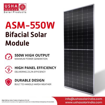 550W Bifacial  Halfcut Solar Panel DCR
