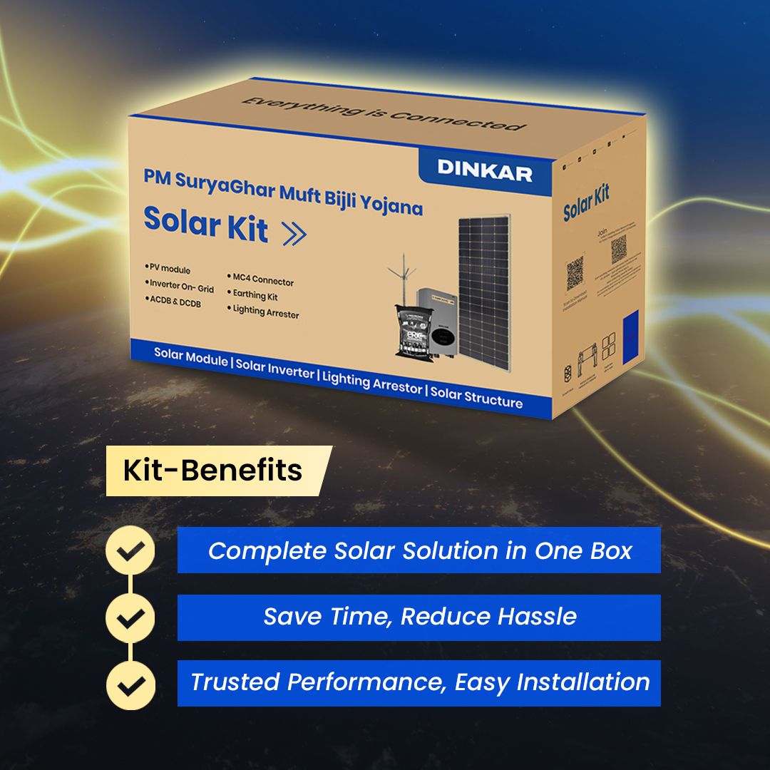 DINKAR Quick-Fit 9.9 Kw CHINT POWER HYBRID Kit Three Phase DCR |SPGS9945 3PHDCRHBD