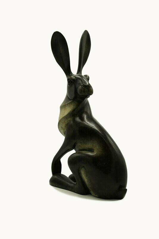 Sitting Hare- David Meredith- Bronze Sculpture 