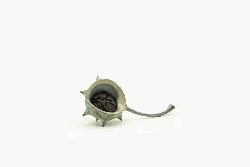 Mouse in Conker- David Meredith- Bronze Sculpture 