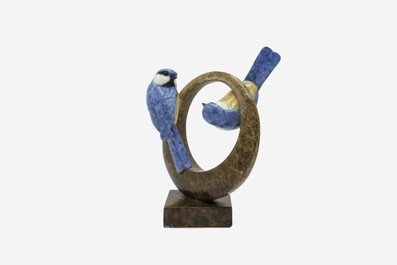 Blue Tits- David Meredith- Bronze Sculpture- 