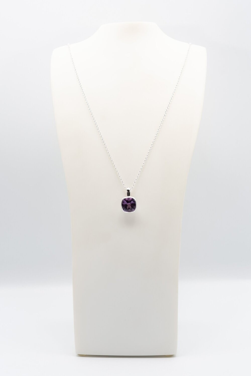 Purple Amethyst stone necklace