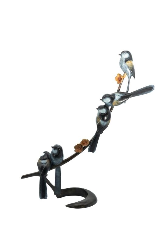 Long Tailed Tits-David Meredith- Bronze Sculpture