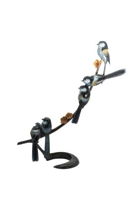 Long Tailed Tits-David Meredith- Bronze Sculpture