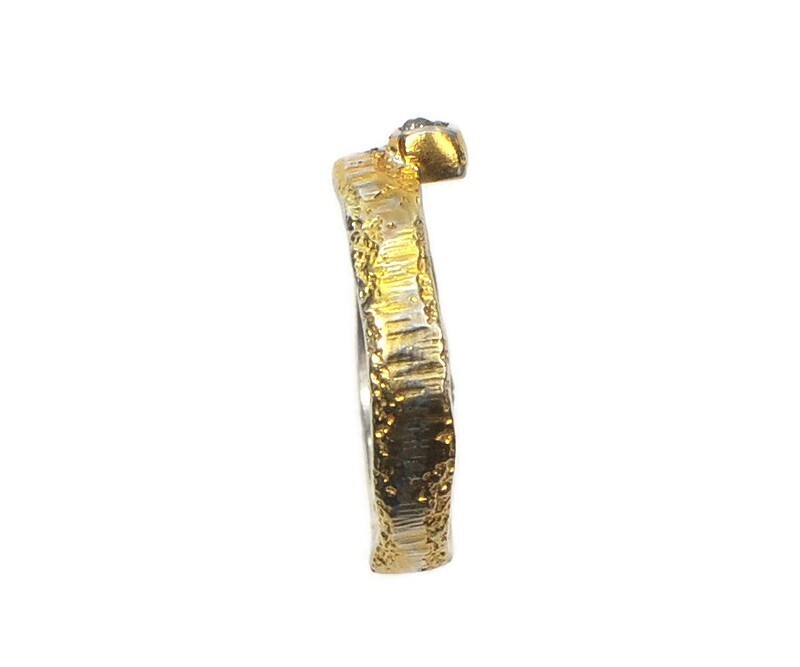 Silver, Gold & Rough Diamond