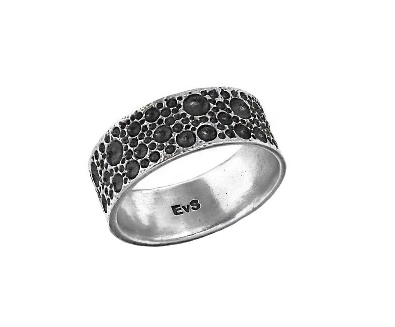 Silver hot sale ring oxidised