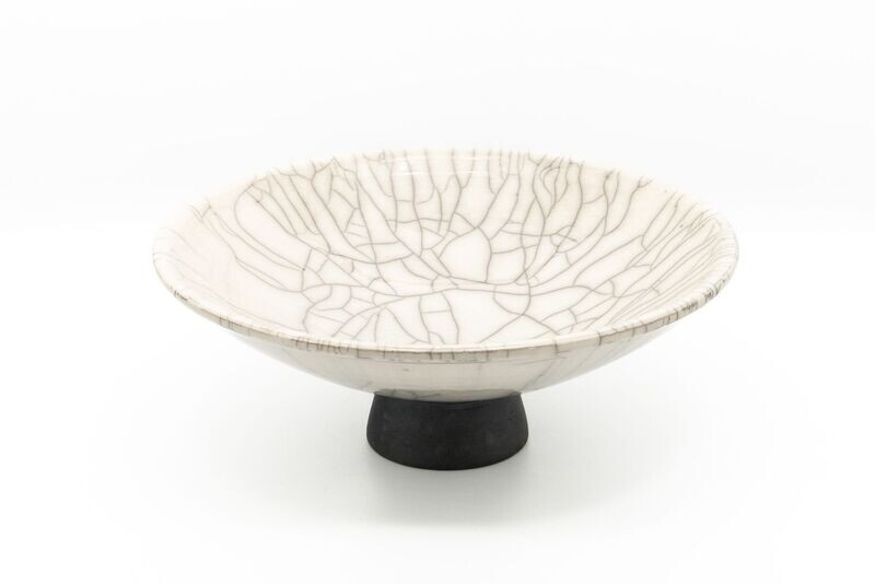 White Crackle Bowl