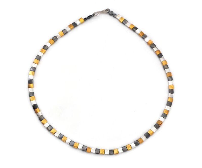 Timeless Three Tone Necklace- Eva Stone