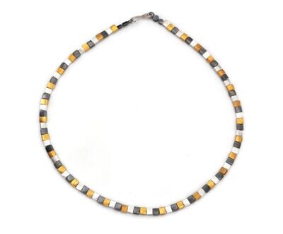Timeless Three Tone Necklace- Eva Stone