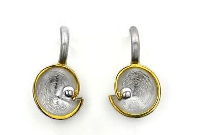 Oxidised drop earrings